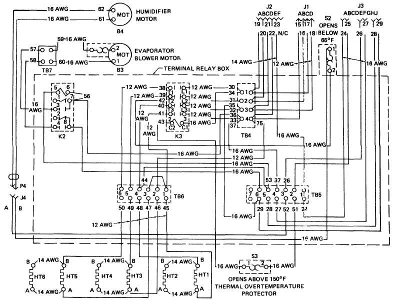 Figure 1-7. Air Conditioner Wiring Diagram (Sheet 2 of 3)